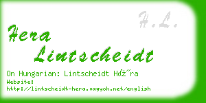 hera lintscheidt business card